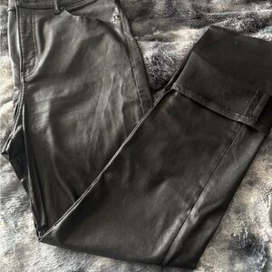 Express Black Modern Straight Super High Rise Jeans